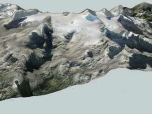 the dachstein mountain range in austria 3D Model