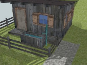 mountain hut Model 3D