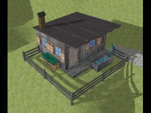 mountain hut 3D Model