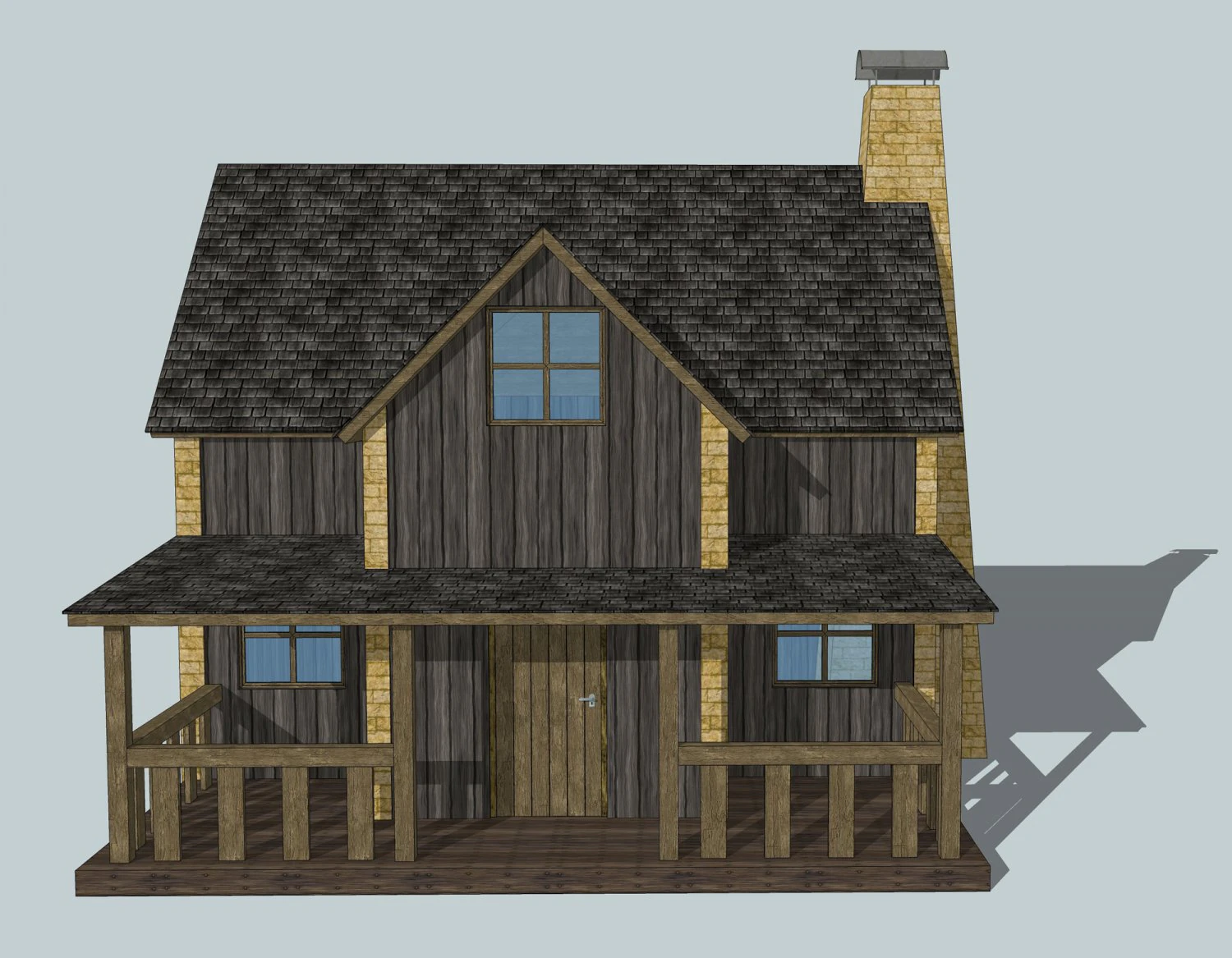 log cabin 3D Model .c4d .max .obj .3ds .fbx .stl .blend 