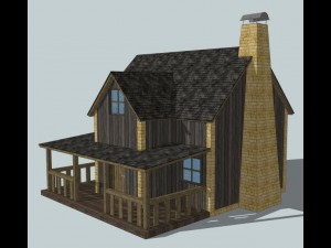 log cabin 3D Модель