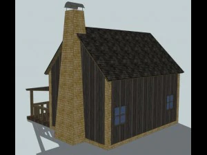 log cabin 3D Model