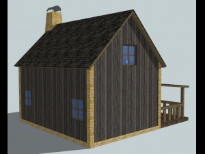 log cabin 3D Модель