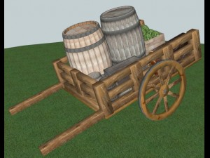 market barrow 3D Model