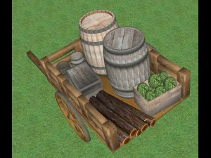 market barrow 3D Model