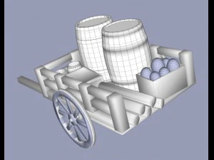 market barrow 3D Model
