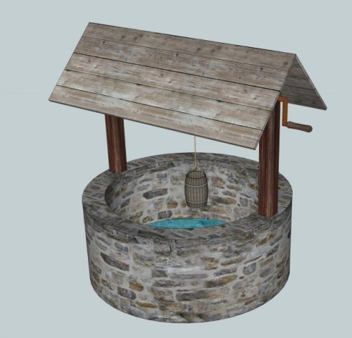 fountain 3D Model .c4d .max .obj .3ds .fbx .stl .blend 