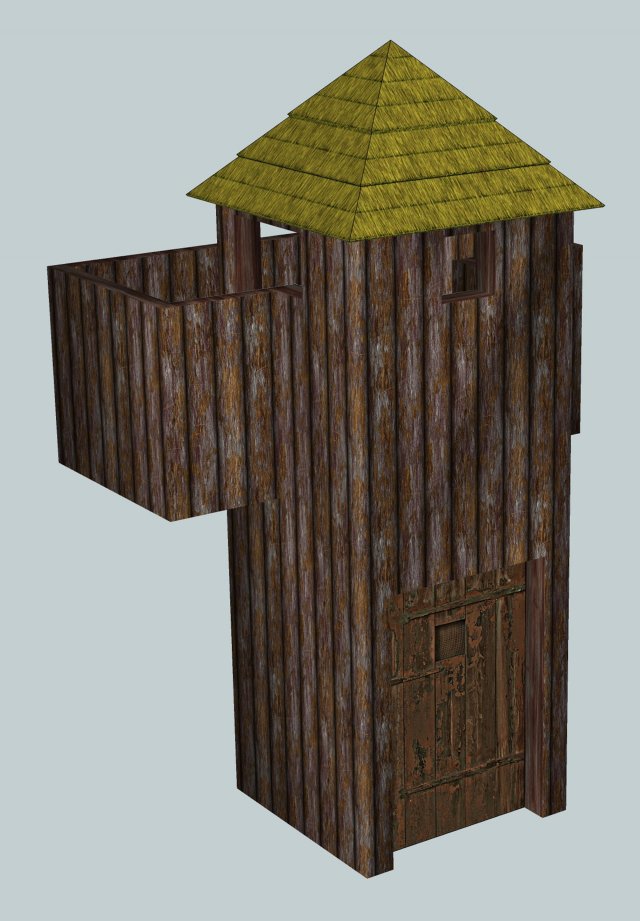 watchtower 3D Model .c4d .max .obj .3ds .fbx .stl .blend 