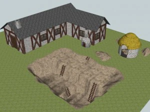 po&ccedil;o de barro Modelo 3D