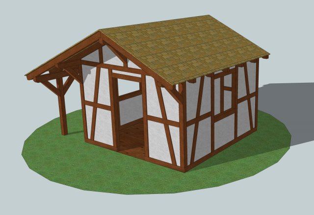 garden sheds 2 Modello 3D .c4d .max .obj .3ds .fbx .stl .blend 