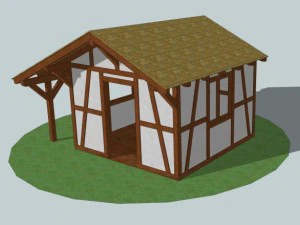 galp&otilde;es de jardim 2 Modelo 3D