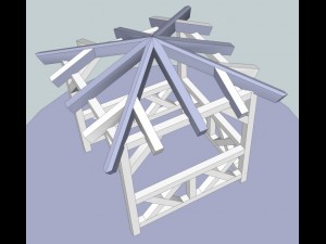 garden arbor Model 3D