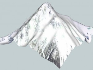k2 mountain Modelo 3D