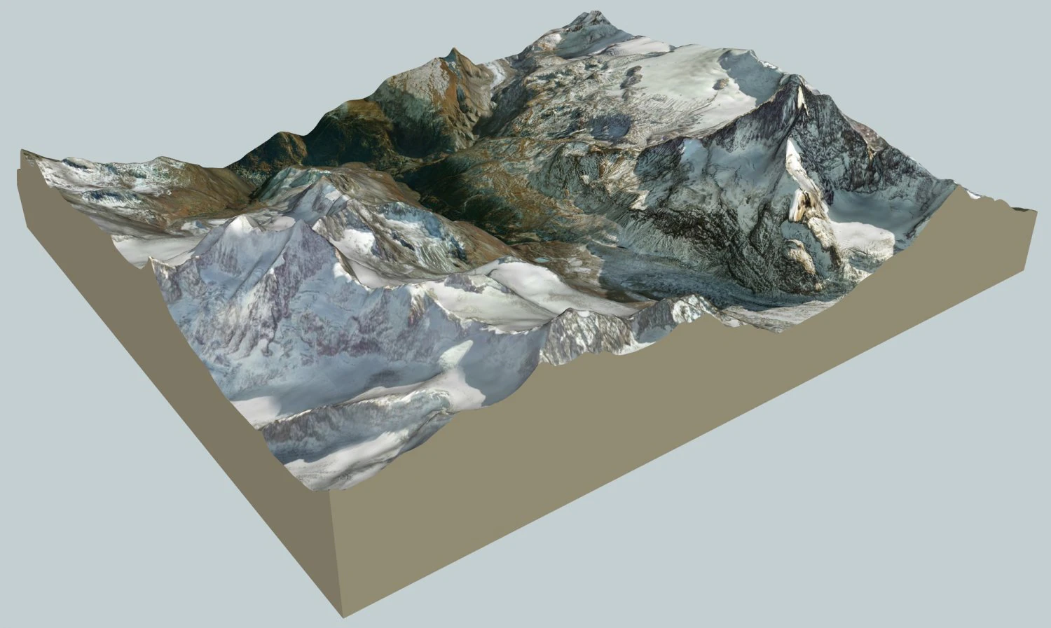 zermatt and surroundings 3D Model .c4d .max .obj .3ds .fbx .stl .blend 