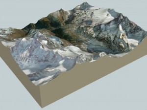 zermatt and surroundings Model 3D