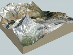 zermatt and surroundings 3D Model