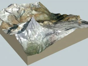 zermatt and surroundings 3D Model