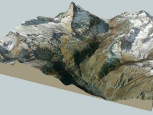 zermatt and surroundings 3D Model