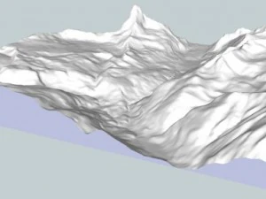 zermatt and surroundings 3D Model