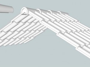 roof tiles Model 3D