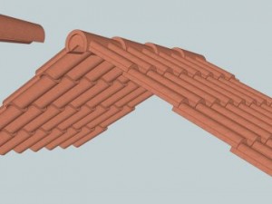 roof tiles 3D 模型