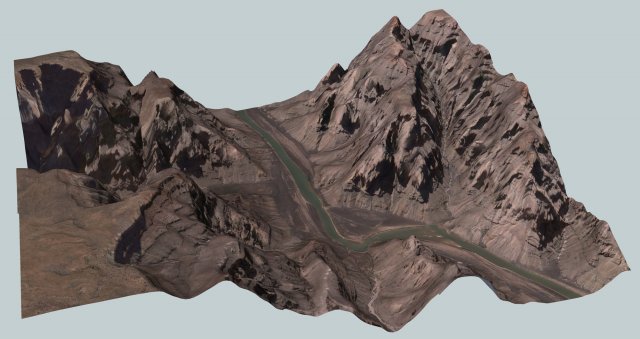 grand canyon skywalk peach springs Modelo 3D .c4d .max .obj .3ds .fbx .stl .blend 