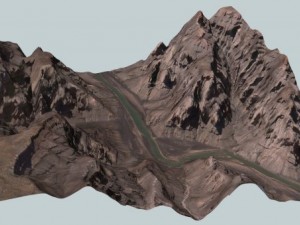 grand canyon skywalk peach springs Model 3D