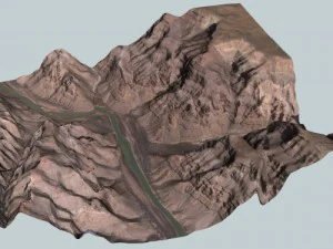 grand canyon skywalk peach springs 3D Model