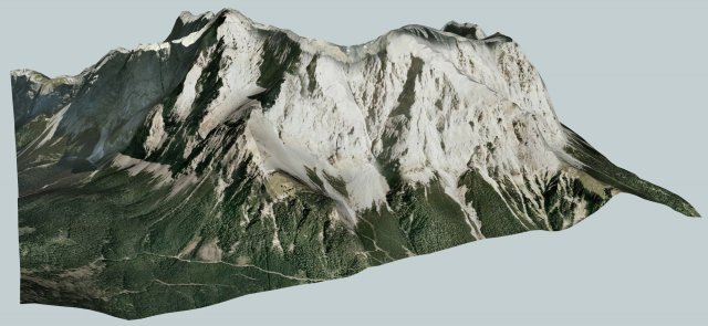 zugspitze germany 3D Model .c4d .max .obj .3ds .fbx .stl .blend 