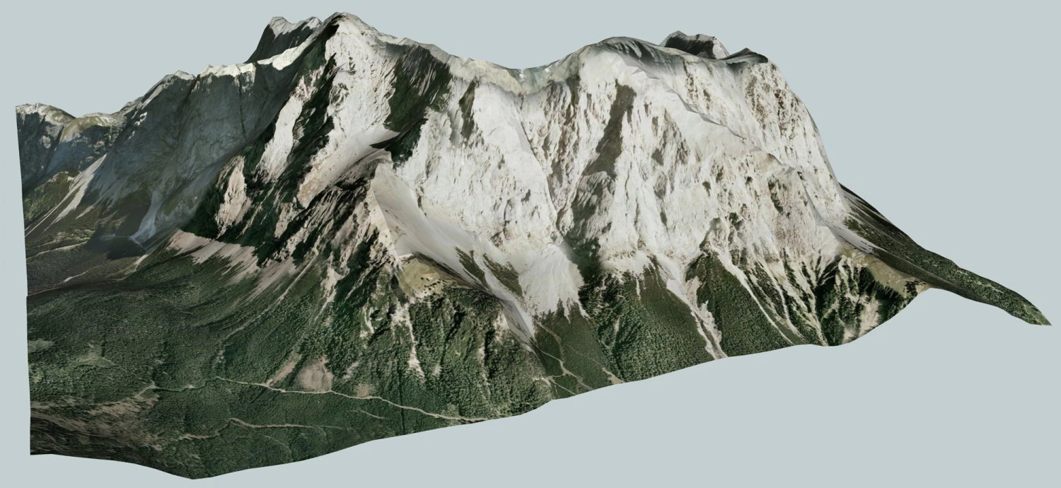 zugspitze germany 3D Model .c4d .max .obj .3ds .fbx .stl .blend 