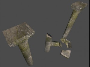 lowpoly pillar 3D Модель