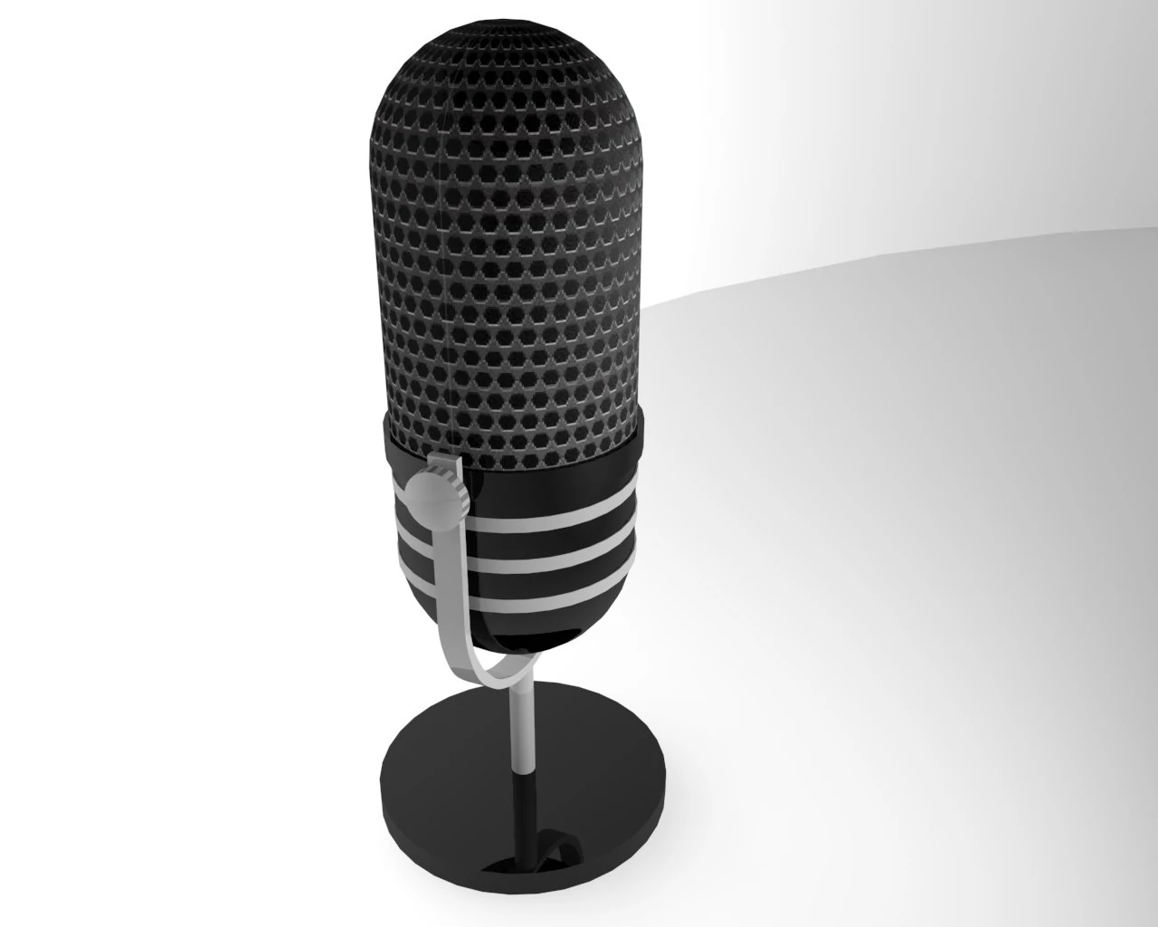 microphone rca 77dx 3D Model .c4d .max .obj .3ds .fbx .stl .blend 