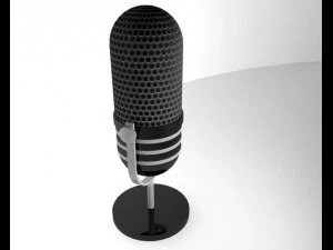 microfone rca 77dx Modelo 3D