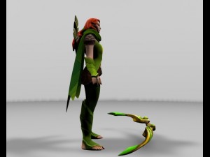 dota 2 windrunner 3D 模型