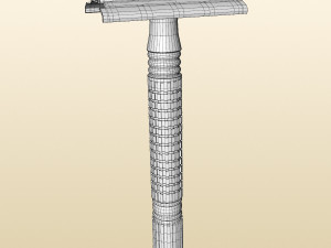 razor shaving tool for wet shaving 3D-Modell