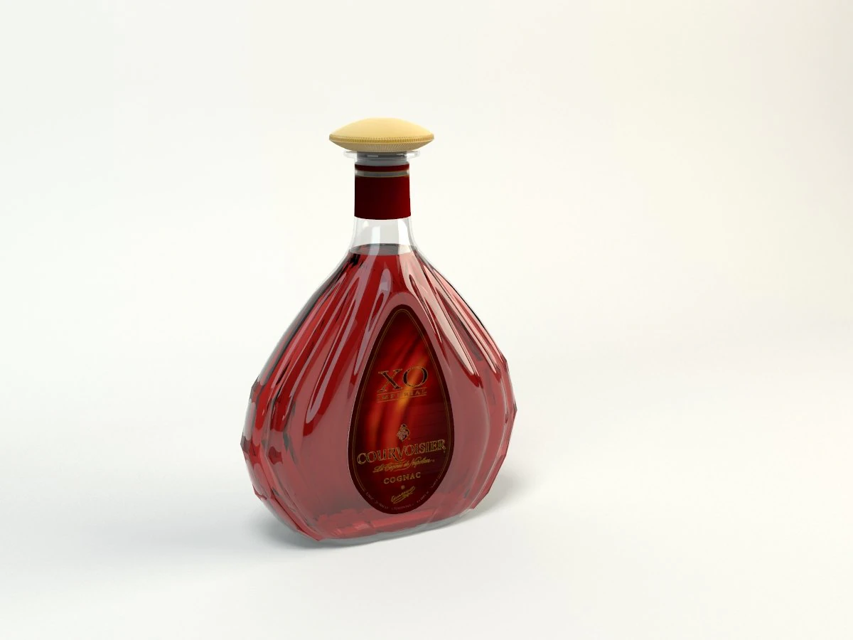 bottle 3D Model .c4d .max .obj .3ds .fbx .stl .blend 