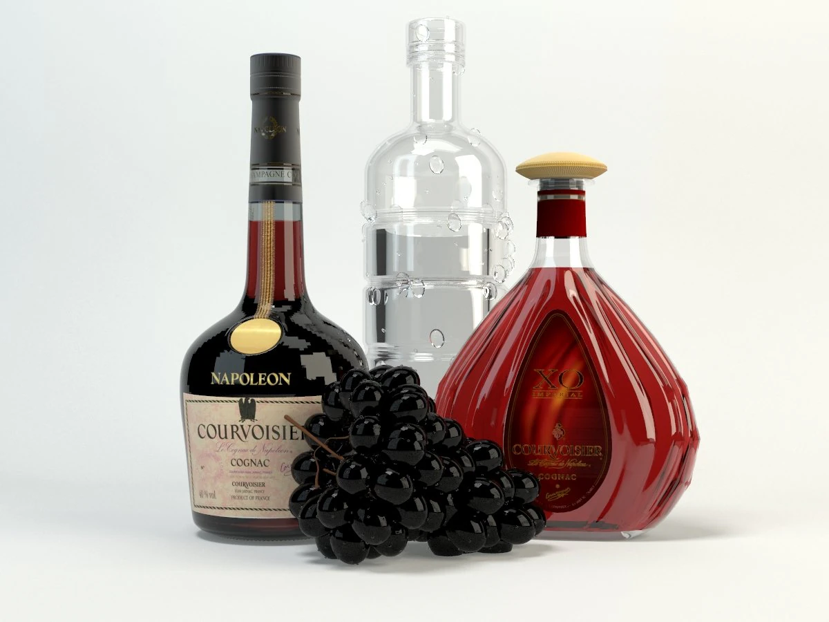 bottle 3D Model .c4d .max .obj .3ds .fbx .stl .blend 