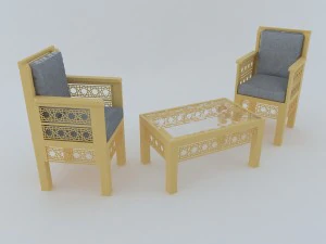 arabesque furniture 3D Model