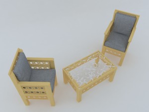 arabesque furniture 3D Модель