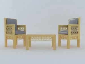 arabesque furniture 3D Model