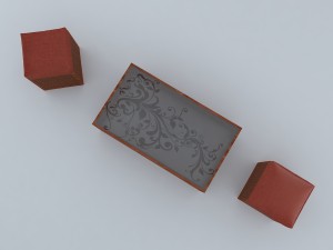 arabesque cubic furniture 3Dモデル