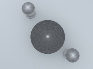 arabesque round furniture Modelo 3D