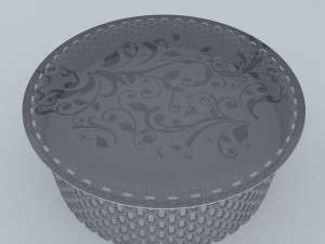arabesque round furniture Modelo 3D