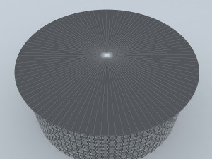 arabesque round furniture Modelo 3D