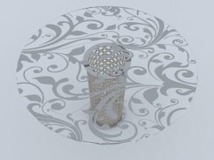 arabesque round furniture 3D Model