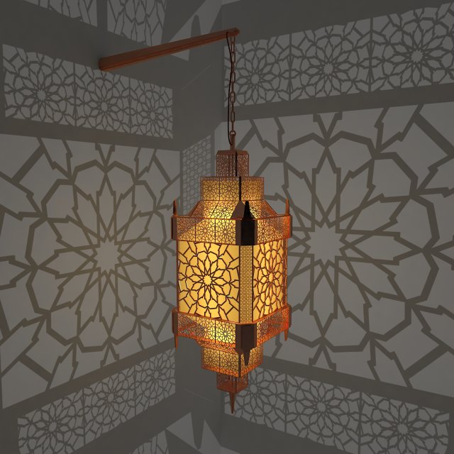 lantern Model 3D .c4d .max .obj .3ds .fbx .stl .blend 