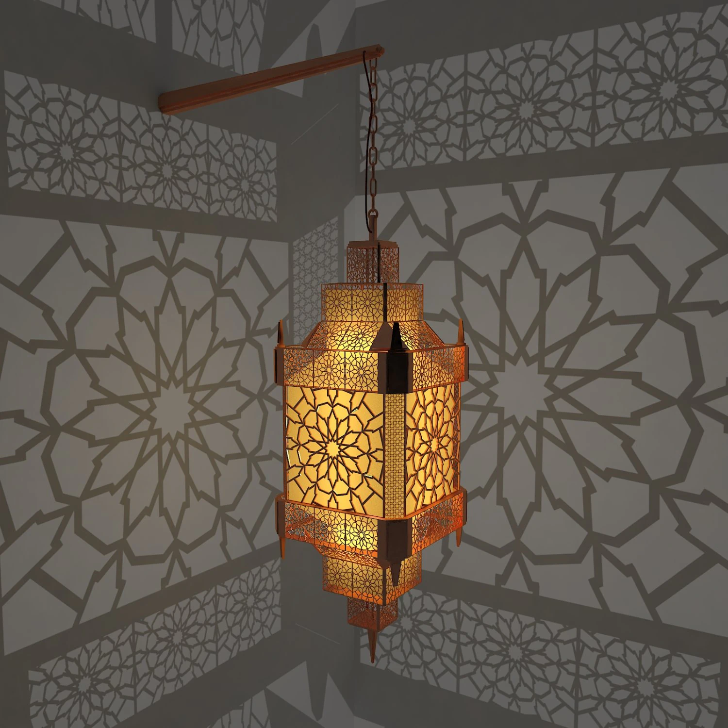 lantern 3D Model .c4d .max .obj .3ds .fbx .stl .blend 