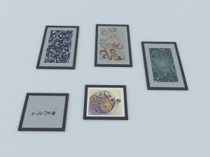 framed pictures 3D Model