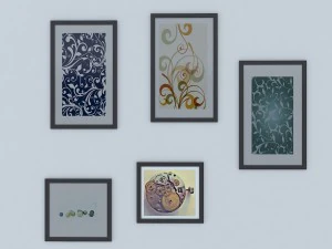 framed pictures 3D Model