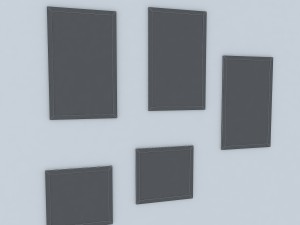 framed pictures Modello 3D